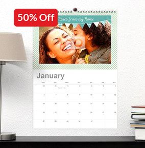 Personalised Photo & Bunting Calendar