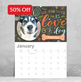 Personalised Dog Calendar - Photo Upload