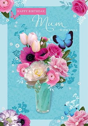 With Love Mum Birthday Card - Simon Elvin